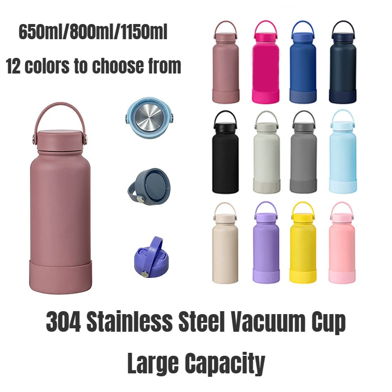 LargeCapacityThermosCupDoubleWallSteelWaterBottleThermosBottleKeepHotandCold