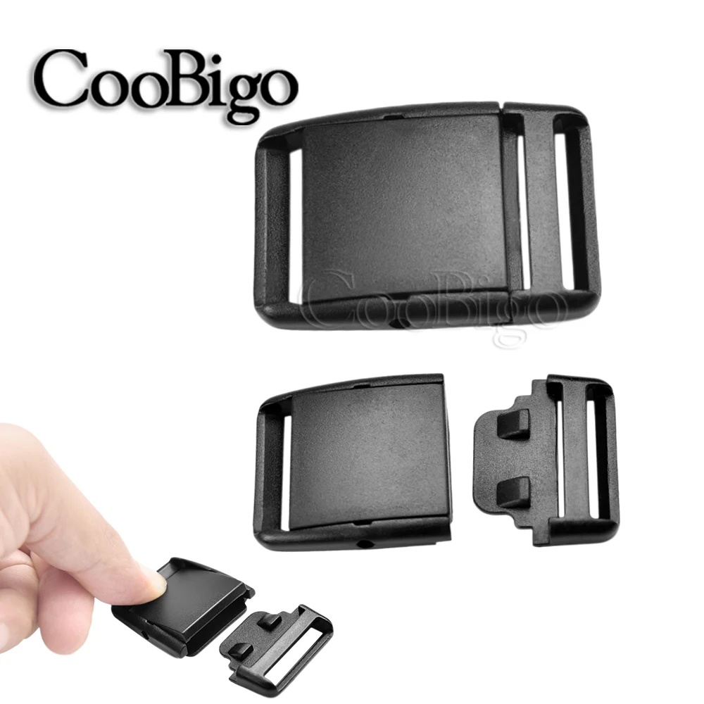 10pcs Center Release Buckles Plastic For Outdoor Backpack Bags Sports Luggage Belt Buckle Accessories 20mm 25mm 30mm 38mm