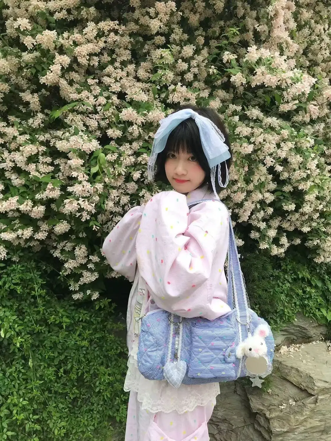 JIAERDI Candy Dot Canvas Y2k Handbag Wallets Women Versatile Pocket Casual Underarm Bag Female Harajuku Aesthetic Shoulder Bags