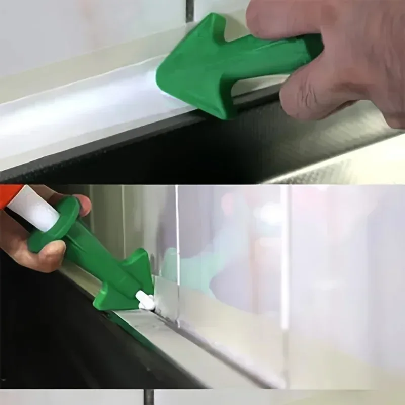 3pcs Multi-functional Silicone Sealant Nozzle Scraper Floor Caulking Tools...
