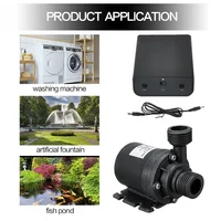 Panneau solaire 500W 800L/H 12V, sans batterie, moteur de pompe submersible ultra silencieux, fontaine pour bassin à poissons, décoration de jardin, système hors réseau 4