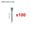100Pcs Durable E2/E3/E4/E5/E6/E7/E8 Horseshoe Nails Steel Harness Repair Horse Shoe Nails Hoof Nails Horse Riding Supplies