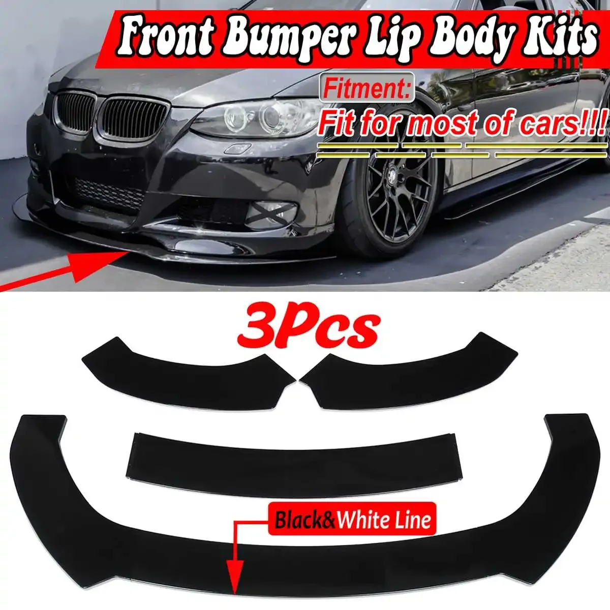 

Универсальный автомобильный передний бампер для BMW E90 E91 E92 E93 E80 E81 E82 E87 G28 G30 G38 F30 F80 F32 F82