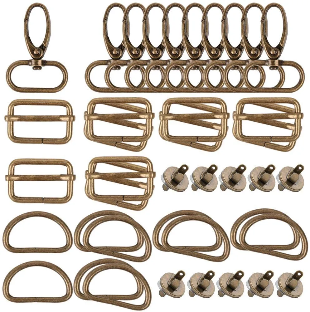 

Metal Non-Welded D Ring Adjustable Buckle For Backpacks Straps shoes Bags Cat Dog Collar Dee Buckles DIY Accessorie