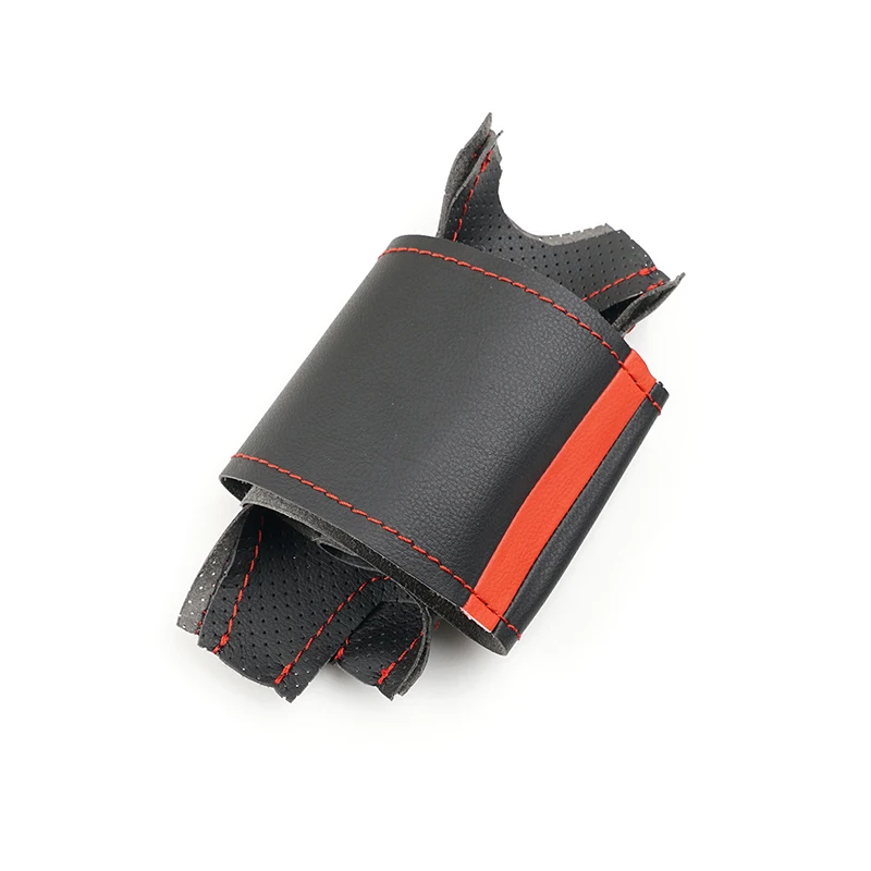 Luxurious Perforated Leather Steering Wheel Cover for Premium Cars