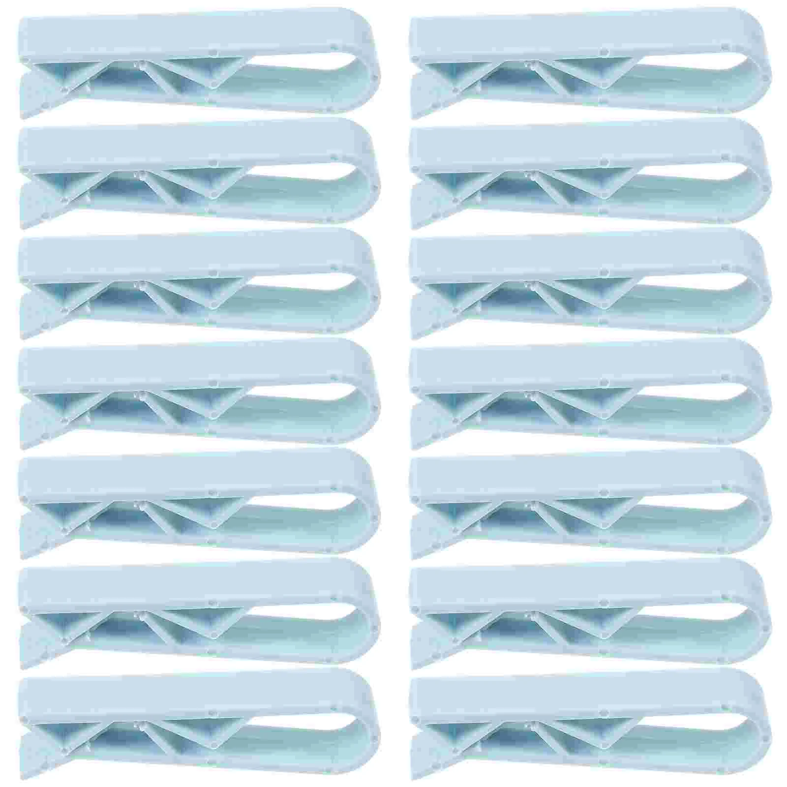 

20pcs Trash Bag Clip Simple Pratical Fixed Waste Bin Bag Holder Rubbish Clip Garbage Can Clamp Holder (Blue)
