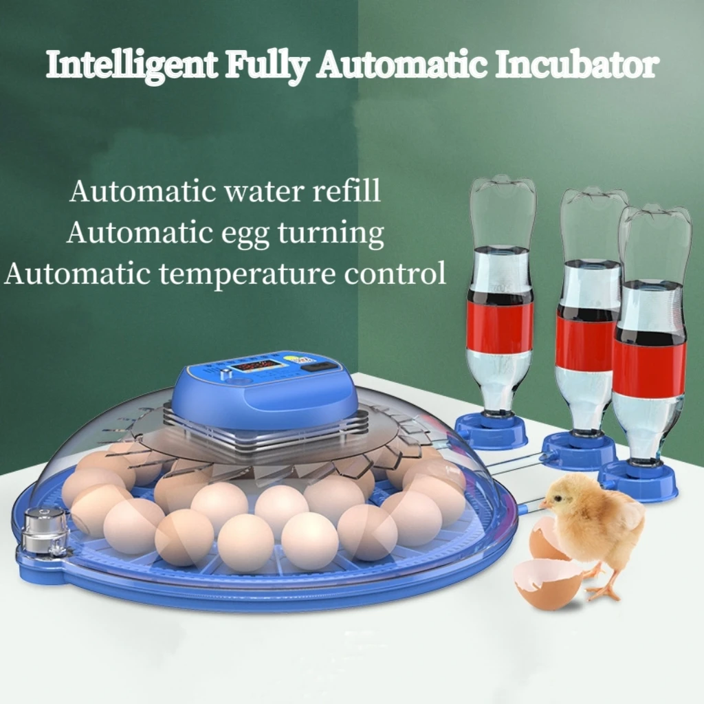 

8 Egg Incubator Fully Automatic Turning Hatching Brooder Chicken Duck Quail Birds Electric Incubation Poultry Farm Hatcher