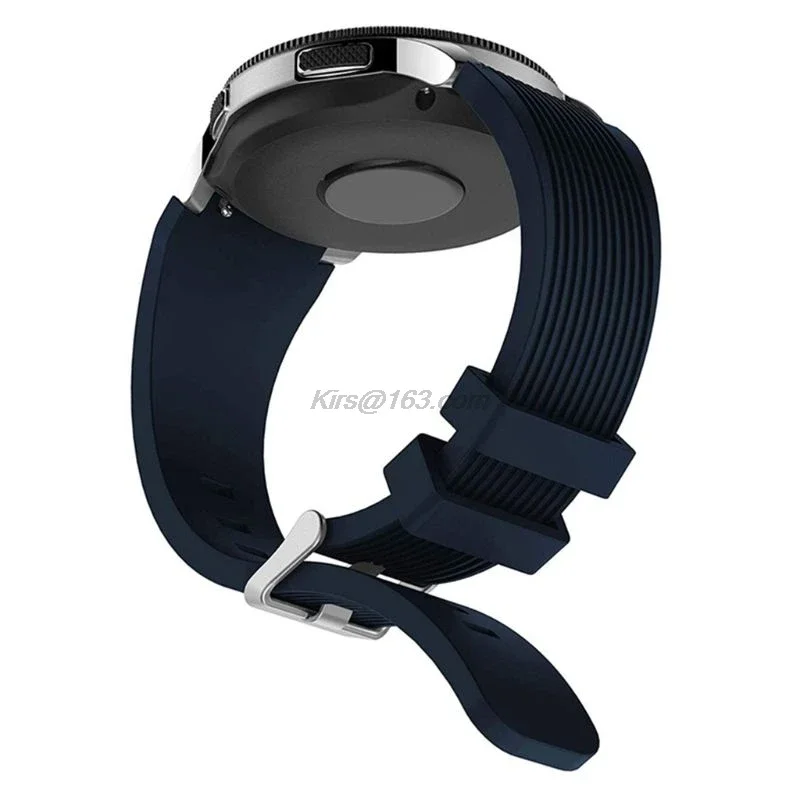 실리콘 손목 밴드 스트랩 삼성 갤럭시 시계 46mm SM-R800 스마트 시계 삼성 기어 프론티어 실리콘 팔찌 교체