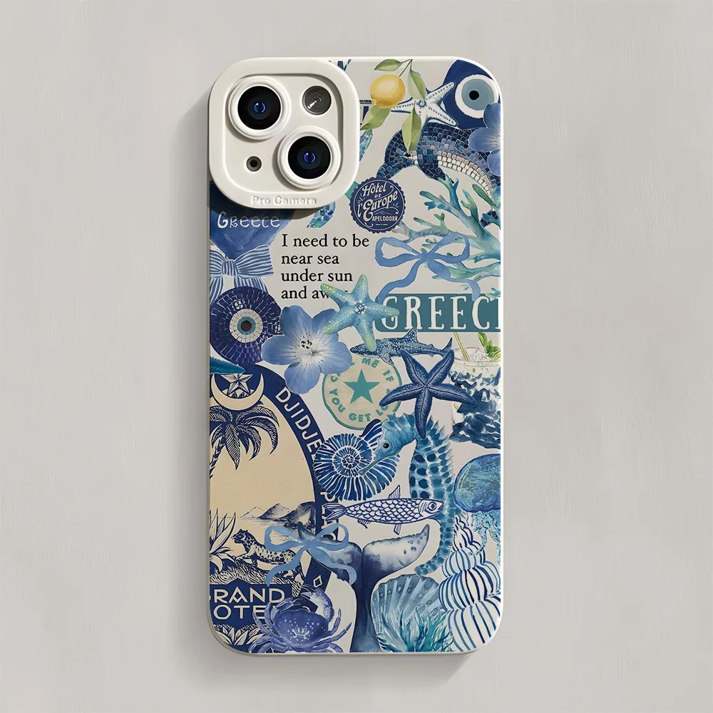 Coastal Sea Star Turtle Ocean Phone Case Cover