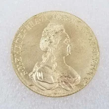 

Russia 1771 Gold-plated Brass Commemorative Collectible Coin Gift Lucky Challenge Coin