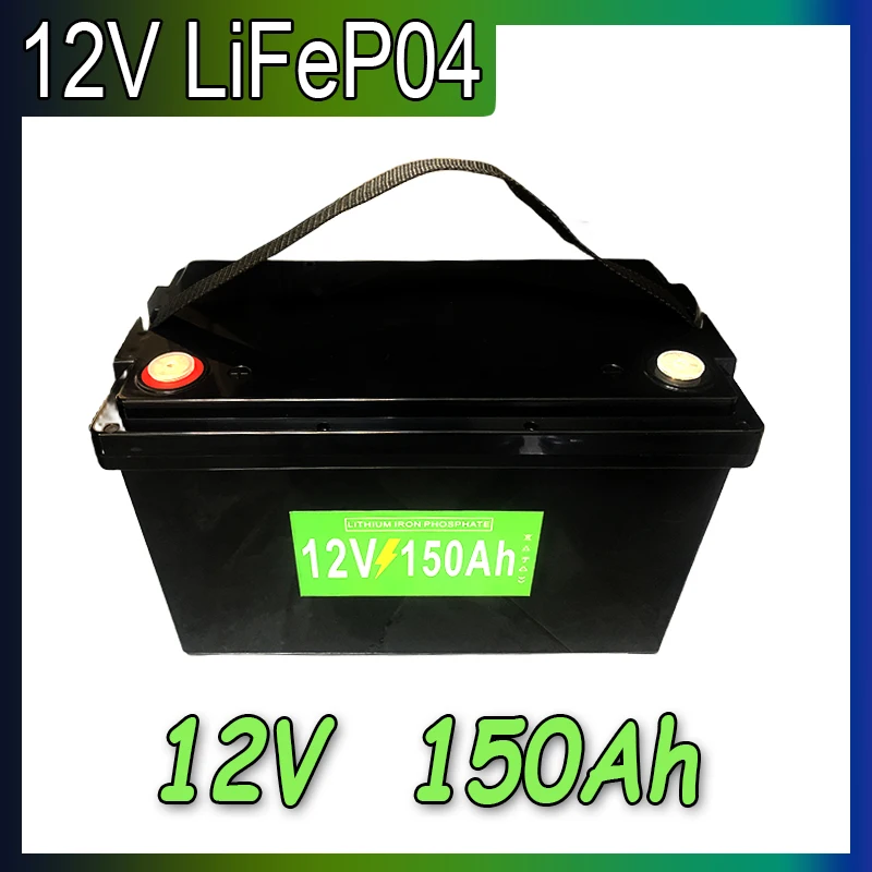 

12 В, 150 Ач, литий-железо-фосфатный Аккумулятор Lifepo4 для инвертора лодочного электродвигателя