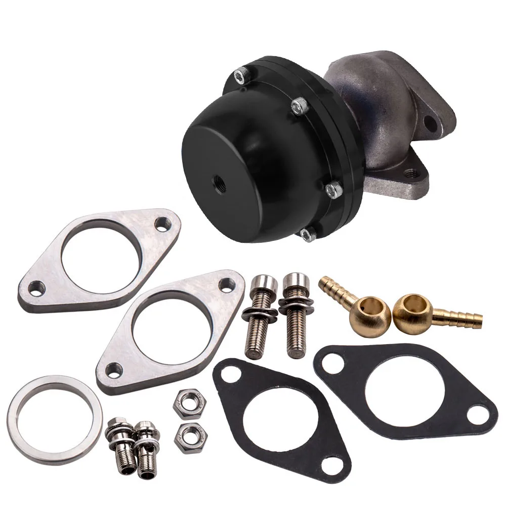 Universal 38Mm Adjustable External Turbo Wastegate Dump Silver For All Turbo