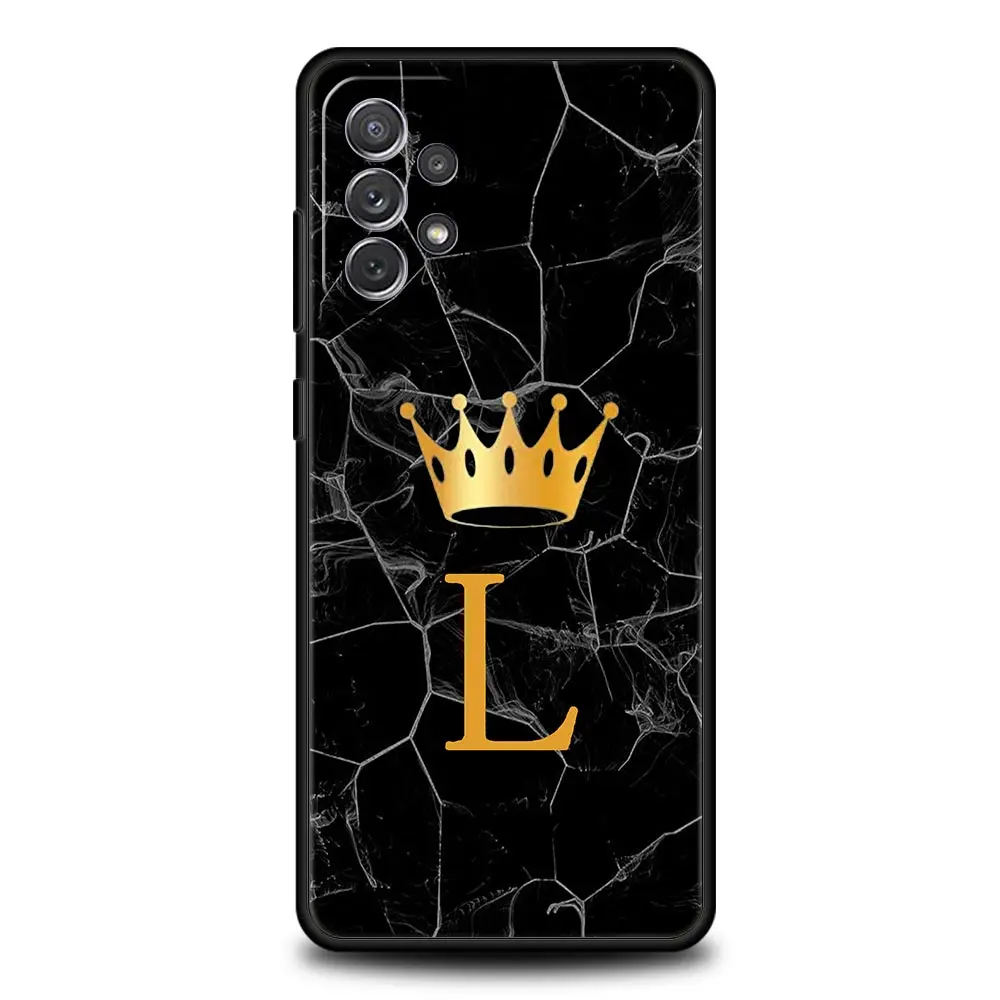 Personalized Alphabet Crown Phone Case Cover
