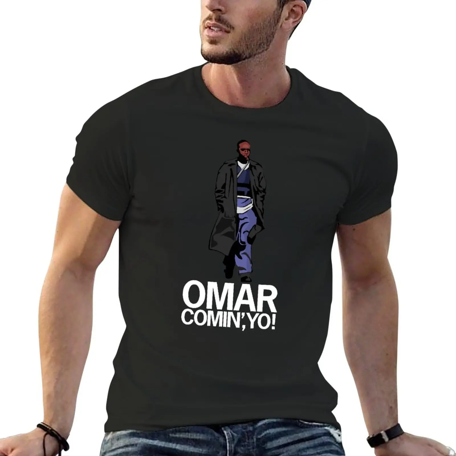 

Omar Comin', Yo! T-Shirt graphics aesthetic clothes summer tops Men's t shirts