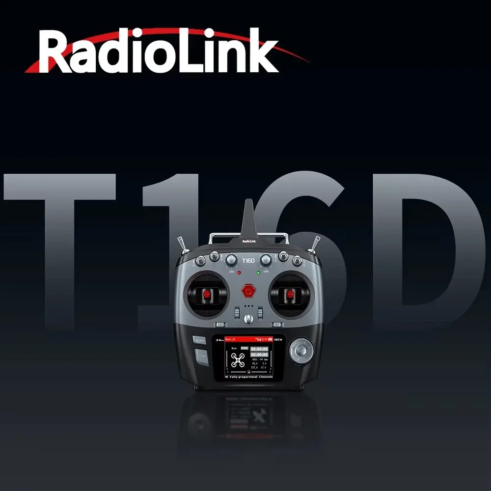 RadioLink T16D Émetteur RC 16 canaux 2,4 GHz avec récepteur R16F