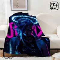 Cartoon Jinx Arcane: League of Legends Blanket Lightweight Comfortable Soft Breathable Ultra Warm Blanket Bedding 1
