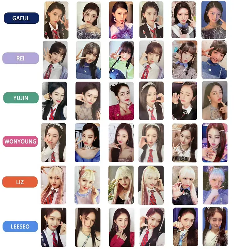 6pcs Set Kpop Ive New Album Love Dive Photocards Team Members Lomo Cards Photo Cards For Fans Collection Gift Stationery Set Aliexpress