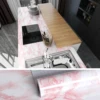 Width Marble Wallpaper Contact Paper Waterproof Oil-proof Wall Stickers PVC Self Adhesive Kitchen Ambry Countertop Home Decor 3