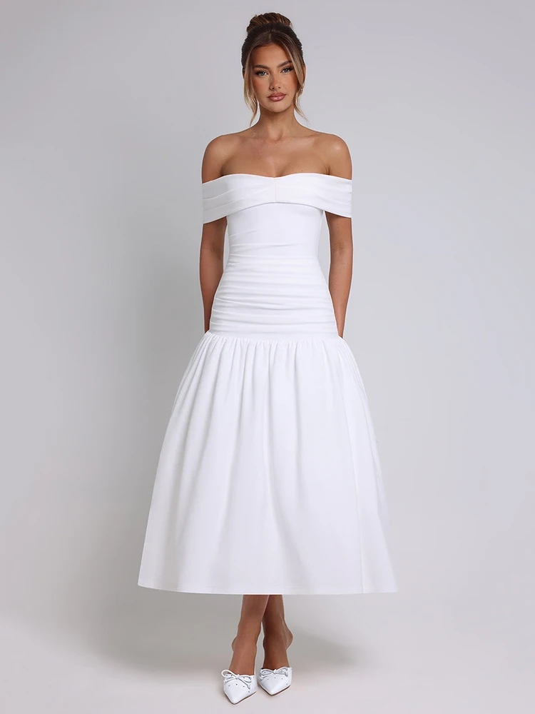 Elegant Sleeveless Tight Zipper Dress Women Sexy One Shoulder Backless Vestido Autumn/Winter Party Club Evening Dress