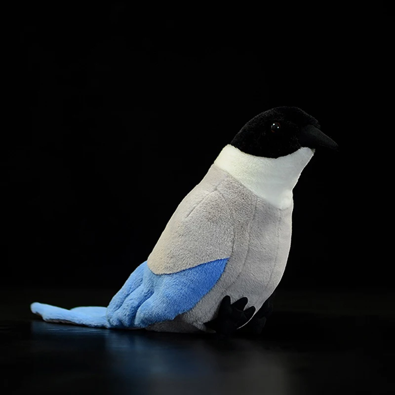 

Cute Simulation Stuffed Cyanopica Cyanus Plush Toy Azure-Winged Magpie Model Soft Kids Gift Lifelike Magpie Bird Animal Doll