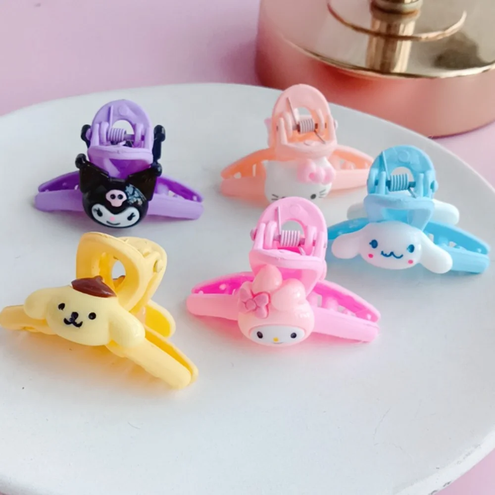 

Kawaii Sanrio Cinnamoroll Hello Kitty Women Fashion Mini Claw Clip Hair Claw Anime Hairpin Headwear Girls Hair Accessories