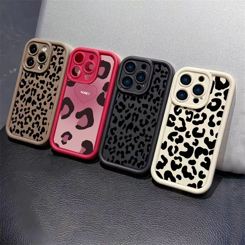 Leopard Print Silicone Case Cover