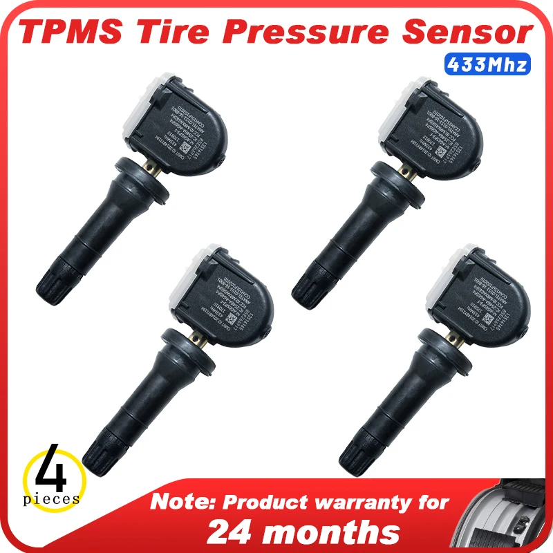

4pc Tire Pressure Sensor for CADILLAC XT4 2019-2021 for CHEVROLET Silverado 2020-2021 for GMC Acadia 2018-2021 13516165/13598773