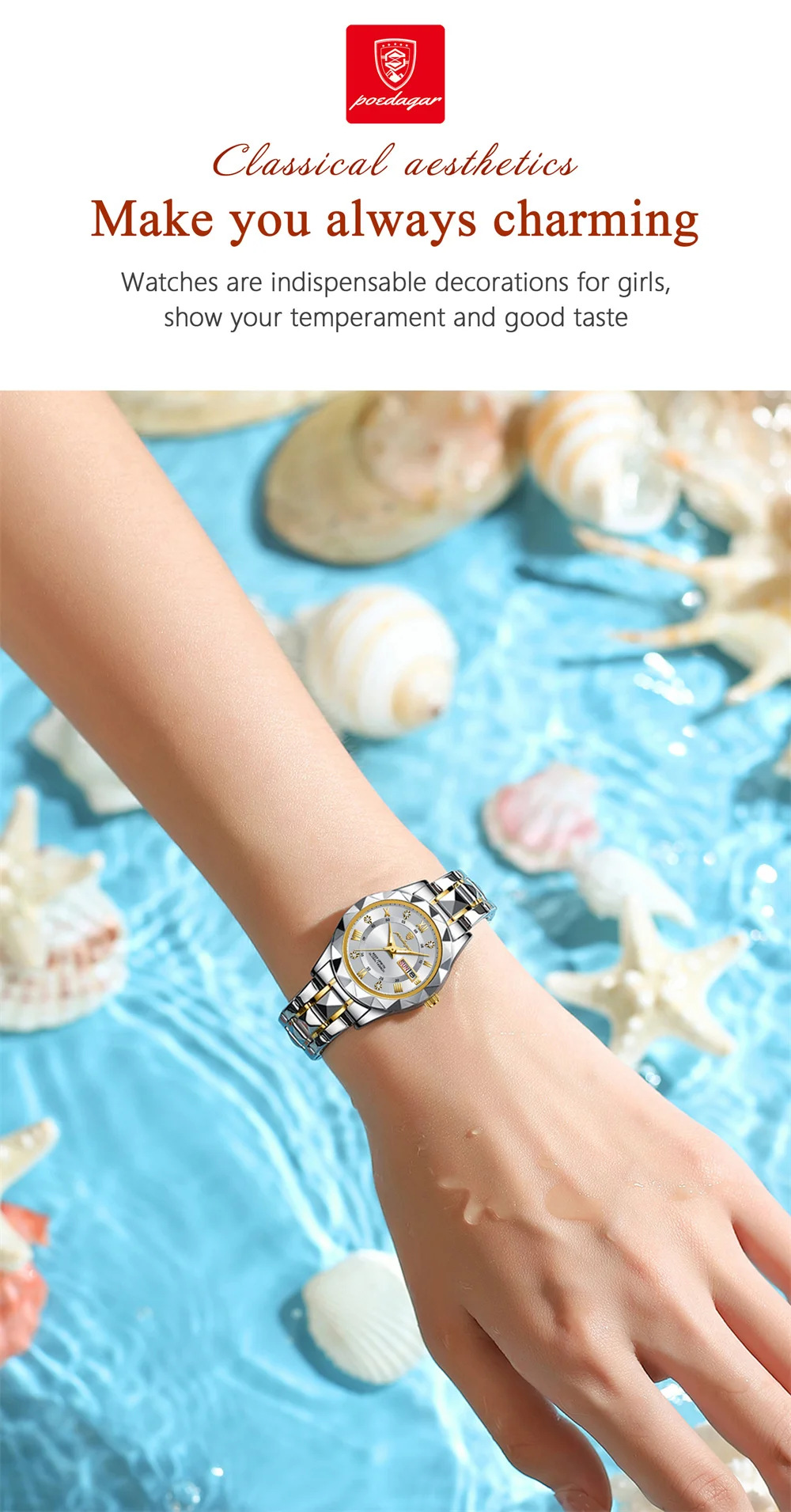 POEDAGAR 306 Women's Watch description image 12
