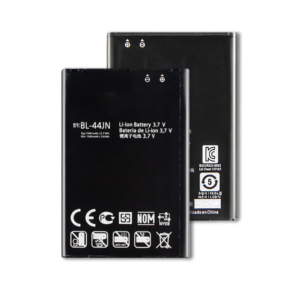 Batteria 1540Mah Bl-44Jn Per Lg Optimus Black P970 Ms840 L5 P690 C660 P693 P698 E510 E610 E615 E612 E730 E400 Batteria