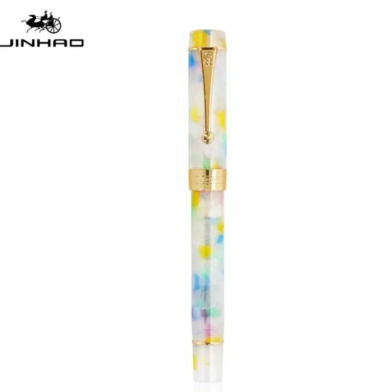Fountain pen Jinhao 100 Centennial Resin Fountain Pen EF/F M / Bent Nib Golden Clip Business Office School Supplies Stationery PK 9019