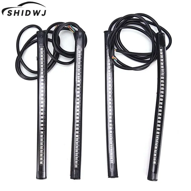 

1pc 48SMD LED Motorcycle Decorative Lights Strip Light Motorbike Tail Brake Stop Turn Signal Strip Stop Light General