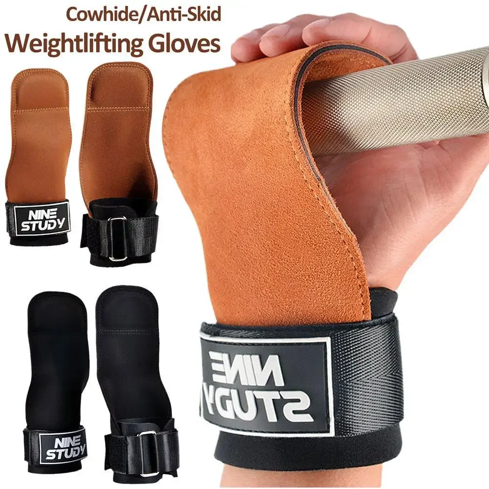 

Wrist Straps for Weightlifting Durable Leather Anti-slip Comfortable Grip Support Bench Press Pull-up Fitness Wrist Protector