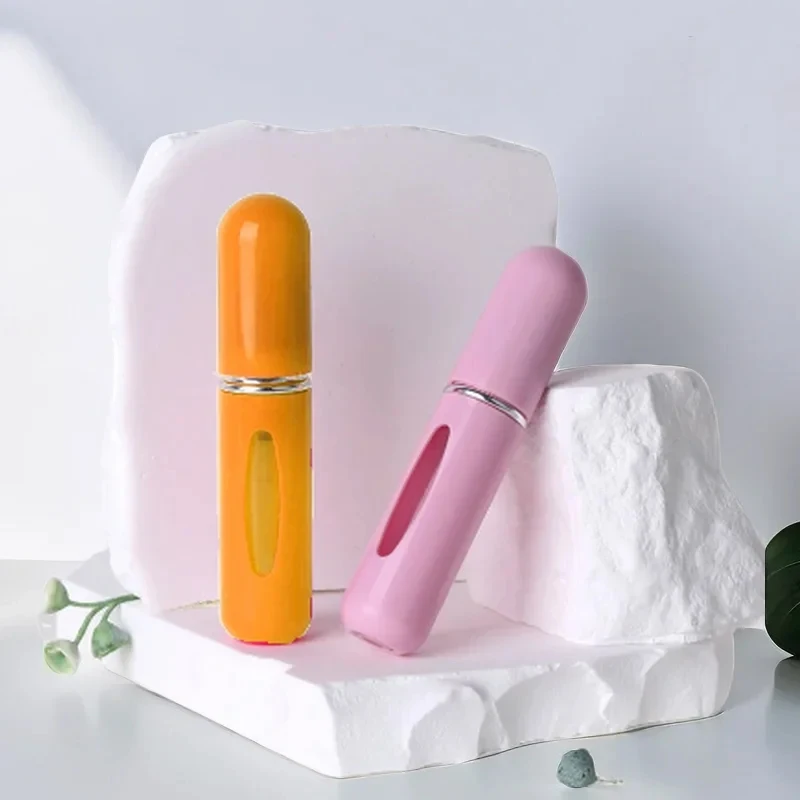 3/5/10pcs 5ml Bottom-fill Perfume Refillable Liquid Container for Cosmetics Fragrance Spray Dispenser Press Type Portable Bottle