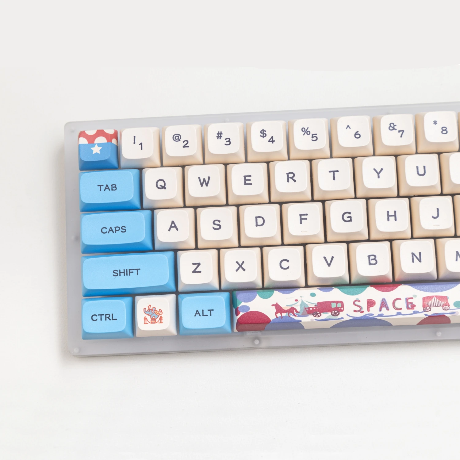 

132 Key Circus Theme PBT Keycap XDA profile Dye Sublimation Keycap For Gateron Cherry MX Switch Mechanical Keyboard IK75 GK64