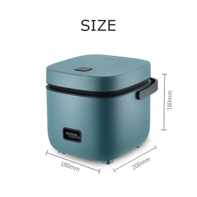Mini fornello di riso Cucina domestica automatica Macchina da cucina elettrica 1-2 persone Scaldavivande Piroscafo 1.2L Piccolo fornello di riso 5