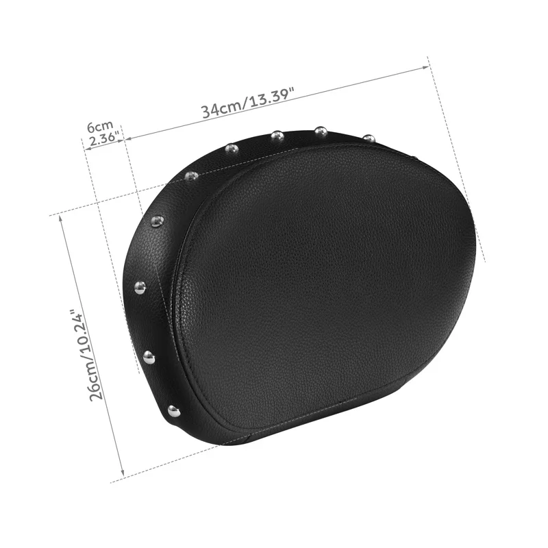 Motorcycle Rear Passenger Backrest Sissy Bar Pad For Indian Chieftain Dark Horse 16-23-Springfield