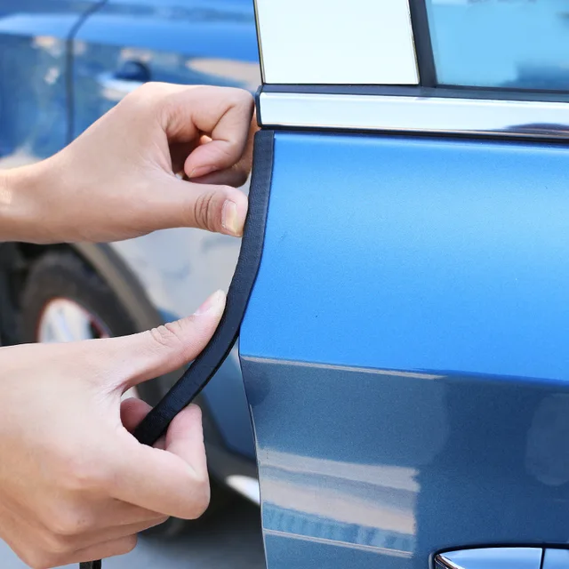 Car Door Protector Edge Scratch Strip Guard Trim Automobile Door Noise reduction Anti Collision Protection With Steel Carstyling 4