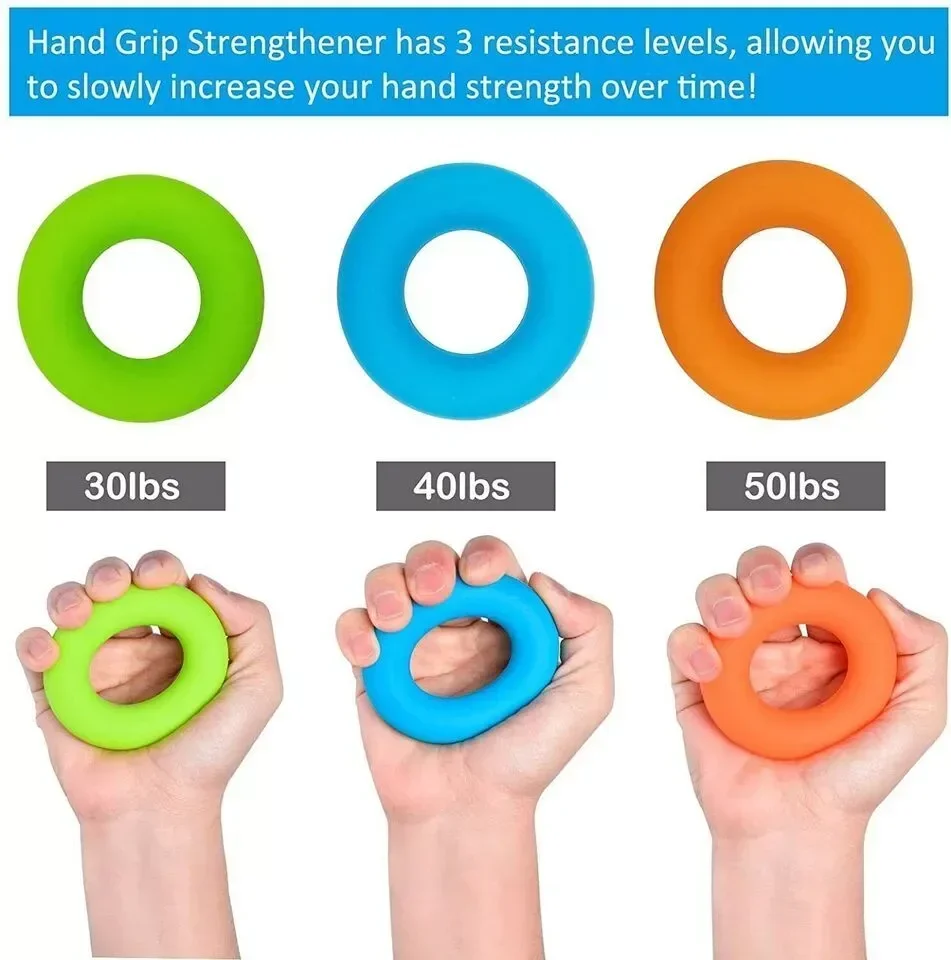 Hand Strengthener Finger Trainer Finger Strength Trainer Forearm Exerciser Hand Grip Trainers Hand Grip Exerciser Hand Exerciser Hand Trainer 6pcs Hand Grip Strengthener Forearm Exerciser Five-finger Rehabilitation Training Equipment Yoga Boxing Exetraining Fitness