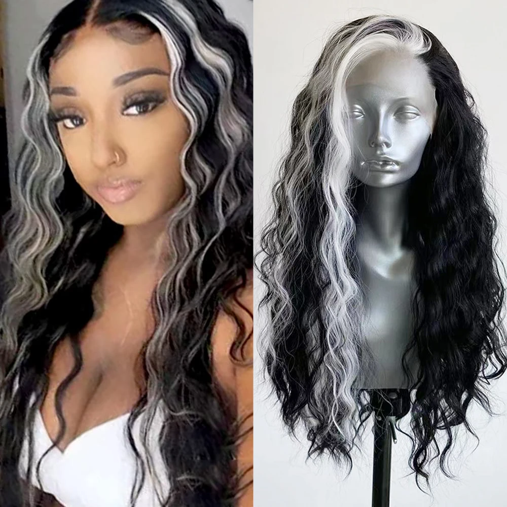 ?Hey Amy ! 14” Black & White Curly Bang Wig new 2018 Wig Review: Amy Hair Dragon City | Siphokazi Figlan Wig  main image 4