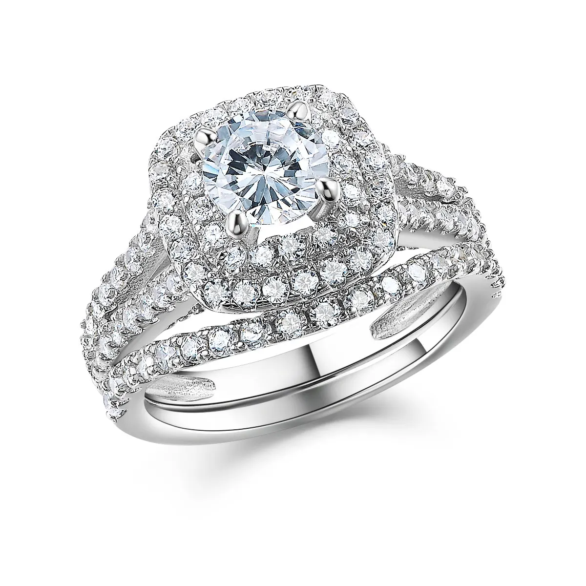 Details about   2 Ct White Round Cut Sapphire Mine CZ Vintage Style Engagement 925 Silver Ring 