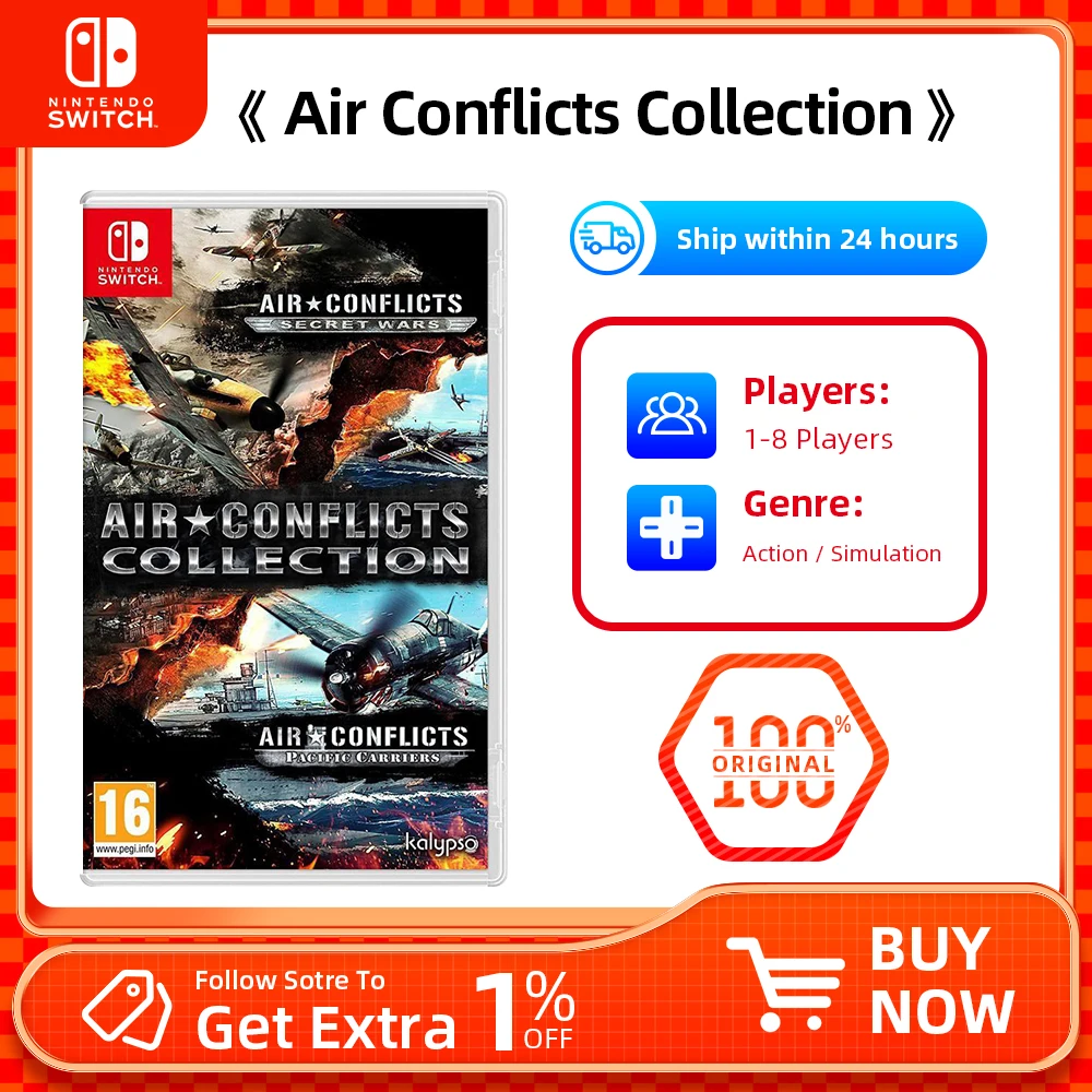 Nintendo Switch  Air Conflicts Collection   Games Cartridge