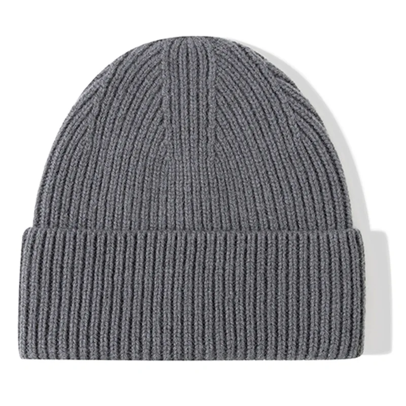 100% Merino Wool Winter Beanie Unisex Soft Knit Hat