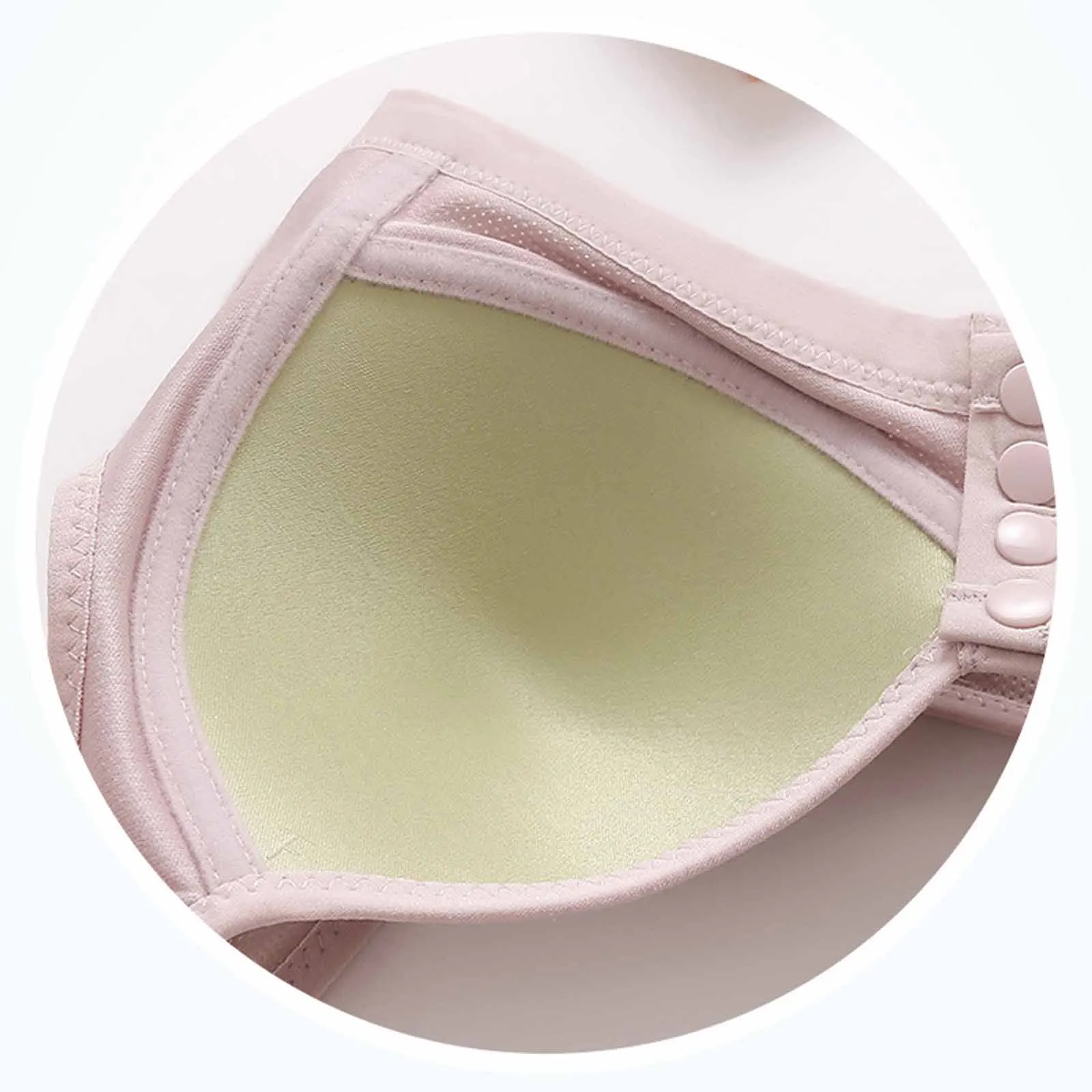 Mama Vorne Offen Still-Bh Mutterschaft Baumwolle Stillen Schwangere Frauen Bralette Draht Freies Mutter Unterwäsche Stillzeit Kleidung – Detail 3