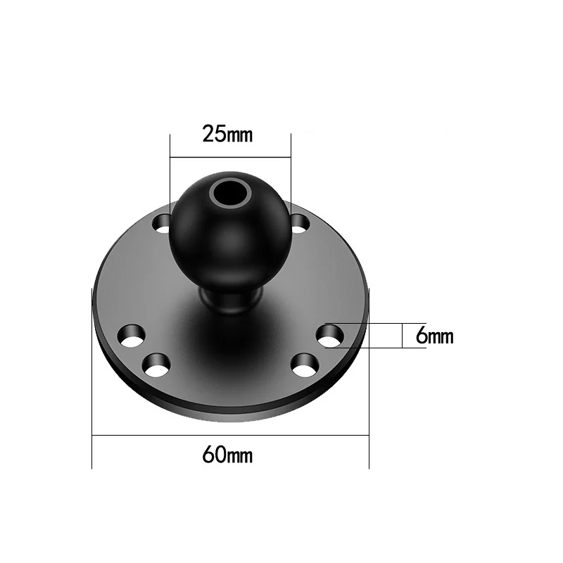 Universal 1-Inch Ball Head Motorcycle/Bicycle Handlebar Mount Adapter