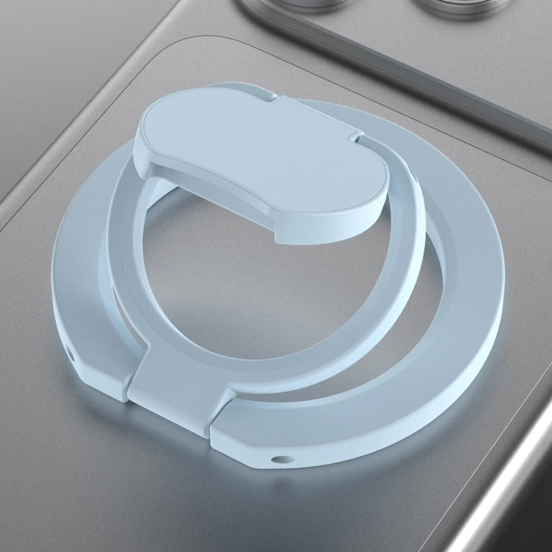 Dual-Sided Magnetic Phone Ring Holder and Kickstand - Portable and Folding Phone Stand