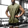 Camiseta deportiva sin mangas para hombre, chaleco de secado rápido, transpirable, holgado, para entrenamiento, Verano 4