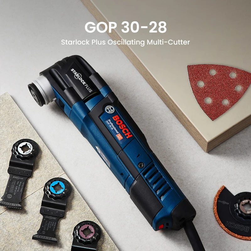 Шлифовальный станок Bosch GOP 30-28, Осциллирующий многофункциональный инструмент для резки и полировки электроинструмента (art.: 3920c2d2ce4fd) - 3920c2d2ce4fd