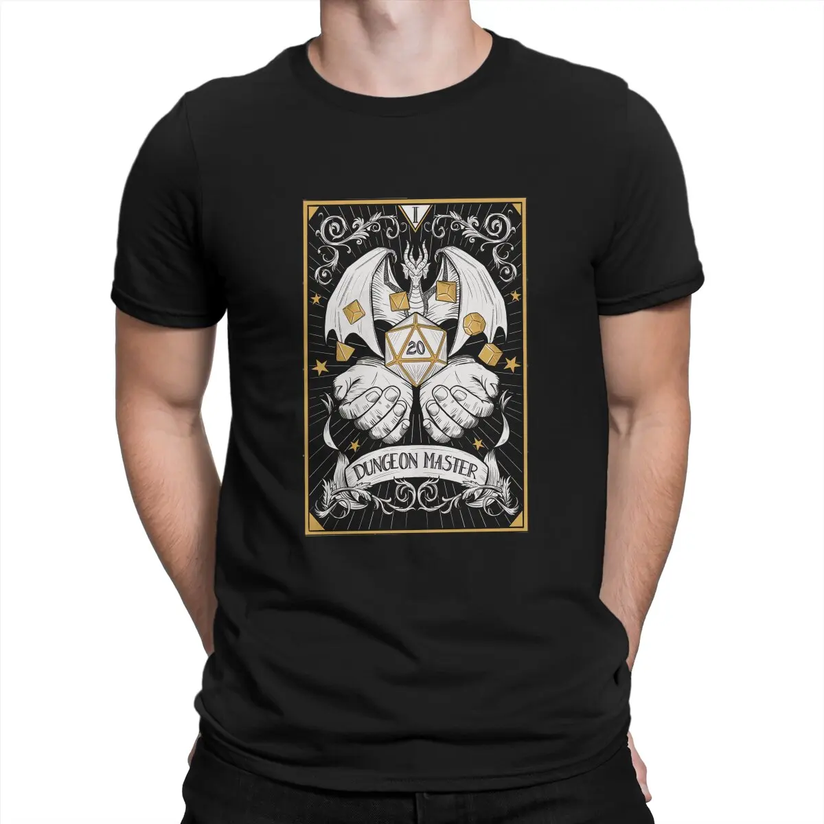 

Футболка DND Master Tarot, мужские футболки, мужская футболка из полиэстера