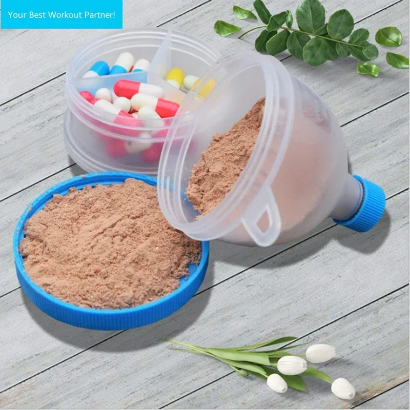 UPORS 2 Layers Protein Powder Funnel Portable Fill Funnel Gym