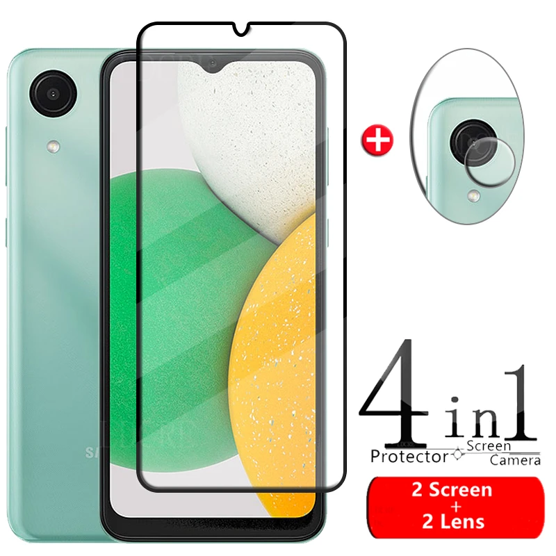 4 In1 Per Samsung Galaxy A04 Core Glass Per Samsung A04 Core Proteggi Schermo In Vetro Temperato Per Samsung A03 A04 Core Lens Glass